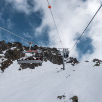 Sesselbahn Lac des Vaux-Col de Chassoure, März 2026