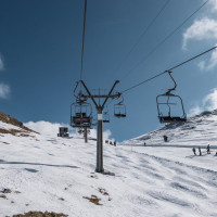 Sesselbahn La Meina-Greppon Blanc, März 2026