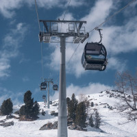 Kabinenbahn Siviez-Plan du Fou, März 2026