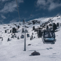 Kabinenbahn Siviez-Plan du Fou, März 2026