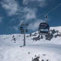 Kabinenbahn Siviez-Plan du Fou, März 2026