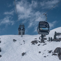 Kabinenbahn Siviez-Plan du Fou, März 2026