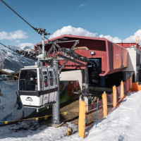 Talstation der Kabinenbahn Haute Nendaz-Tracouet, März 2026
