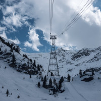 Luftseilbahn Tortin-Col des Gentianes, März 2026
