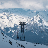 Luftseilbahn Tortin-Col des Gentianes, März 2026