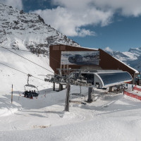 Talstation der Sesselbahn La Chaux-Col Brunet, März 2026