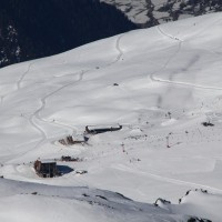 Zoom nach La Chaux mit Luftseilbahn, Sesselbahn und Télémix, Februar 2012