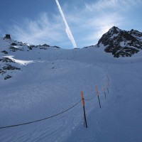 Abfahrt vom Mont Fort, Februar 2012