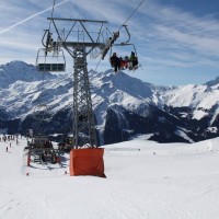 Sesselbahn La Chaux-Col Brunet, Februar 2012