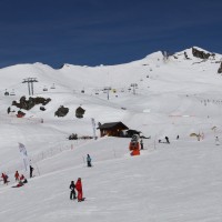 Kombibahn Croix des Ruinettes-Fontanet-La Chaux von Leitner, hier auf dem Abschnitt zwischen La Chaux und Fontanet, Februar 2012