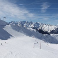 Gegenhang von Fontanet in Richtung Croix des Ruinettes, Februar 2012