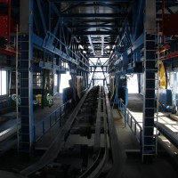 Garagierung des Funitels Croix des Ruinettes-Attelas, Februar 2012