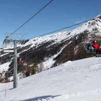 Sesselbahn Siviez-Pra Comoun-Tortin, Februar 2012