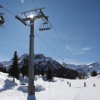 Sesselbahn Siviez-Pra Comoun-Tortin, Februar 2012