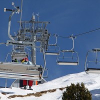 Sesselbahn Siviez-Combatseline, Februar 2012