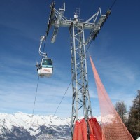 Kabinenbahn Mayens de l'Ours-Thyon, Februar 2012
