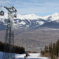 Kabinenbahn Mayens de l'Ours-Thyon, Februar 2012