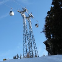 Kabinenbahn Mayens de l'Ours-Thyon, Februar 2012