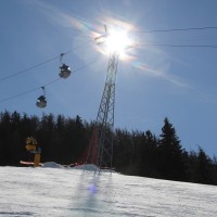 Kabinenbahn Mayens de l'Ours-Thyon, Februar 2012