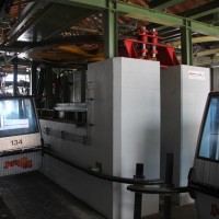 Bergstation der Kabinenbahn Mayens de l'Ours-Thyon, Februar 2012