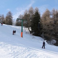 Schlepplift Cabane de la Joc, ebenfalls von Bühler, Februar 2012