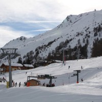 Sesselbahn Les Collons-L'Etherolla und Schlepplift La Muraz, Februar 2012