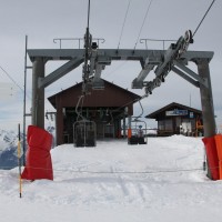 Talstation der Sesselbahn Creppon Blanc 3, Februar 2012