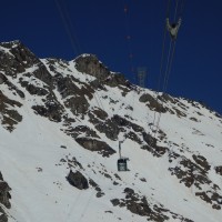 Luftseilbahn La Chaux-Col des Gentianes, März 2014