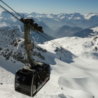 Luftseilbahn Col des Gentianes-Mont Fort, März 2014