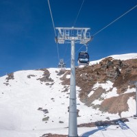 Kabinenbahn Siviez-Plan du Fou, April 2017