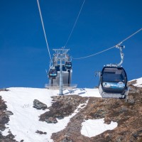 Kabinenbahn Siviez-Plan du Fou, April 2017