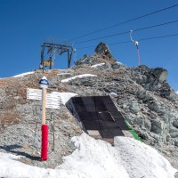Bergstation des Schlepplifts Creppon Blanc 1, April 2017