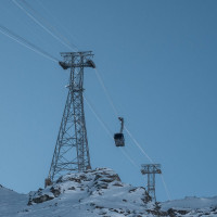 Luftseilbahn Tortin-Col des Gentianes, Februar 2023