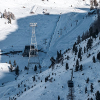 Luftseilbahn Tortin-Col des Gentianes, Februar 2023