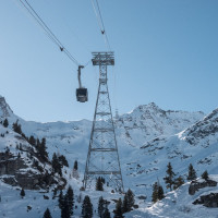 Luftseilbahn Tortin-Col des Gentianes, Februar 2023