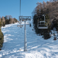 Sesselbahn Siviez-Combatseline, Februar 2023