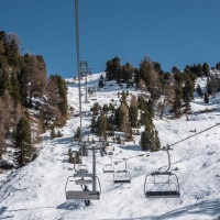 Sesselbahn Siviez-Combatseline, Februar 2023