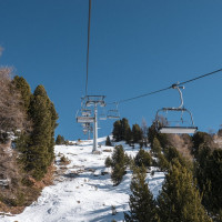 Sesselbahn Siviez-Combatseline, Februar 2023