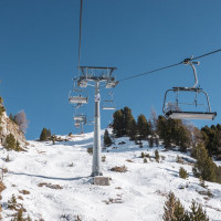 Sesselbahn Siviez-Combatseline, Februar 2023