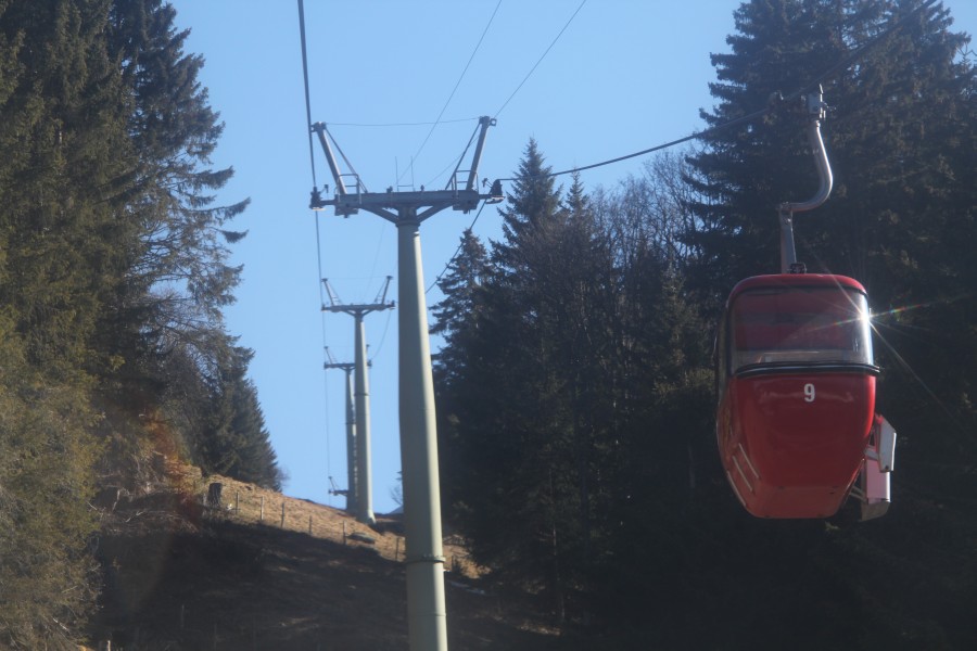 Kabinenbahn Les Diablerets-Isenau, März 2011