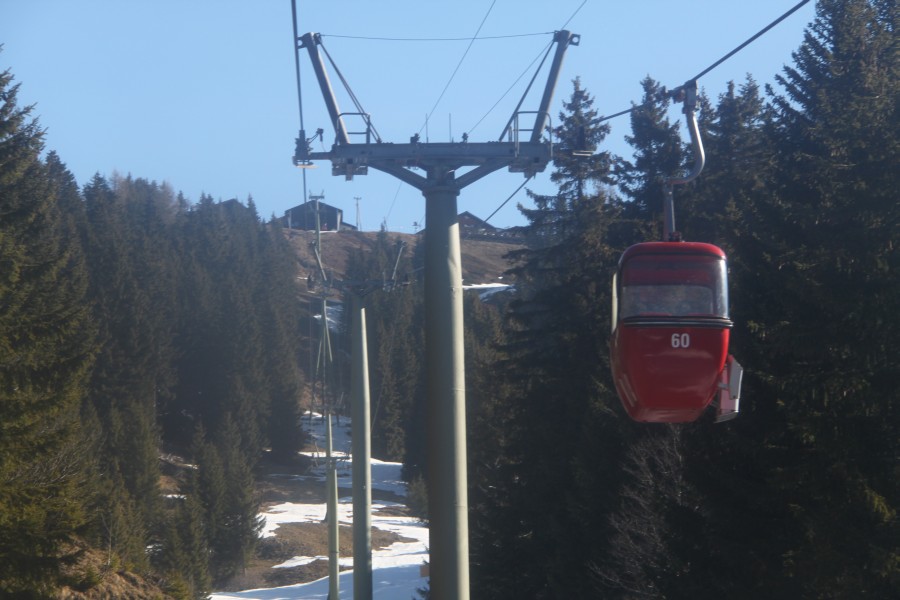 Kabinenbahn Les Diablerets-Isenau, März 2011