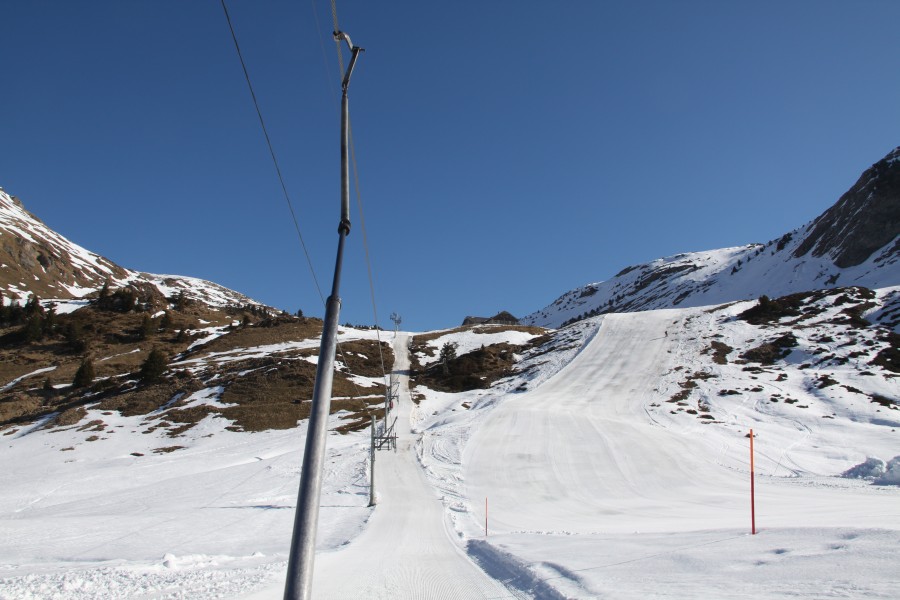 Schlepplift Floriettaz, März 2011