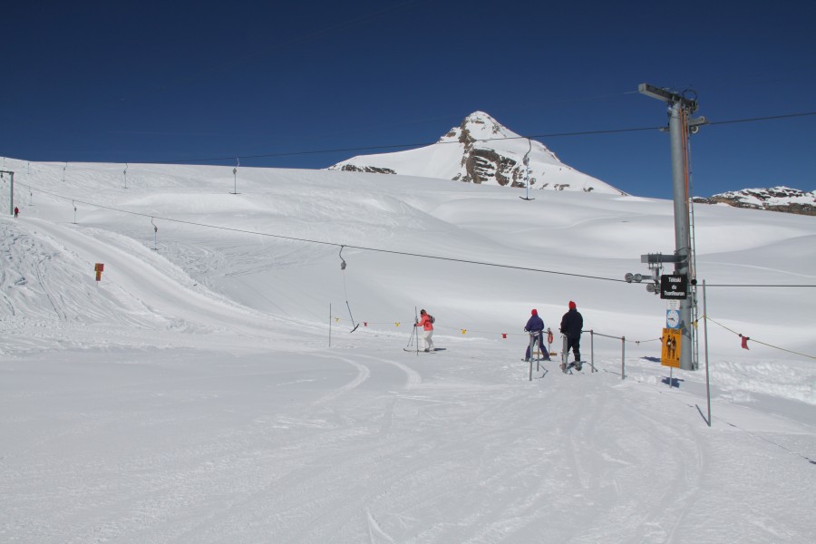 Schlepplift Tsanfleuron, März 2011