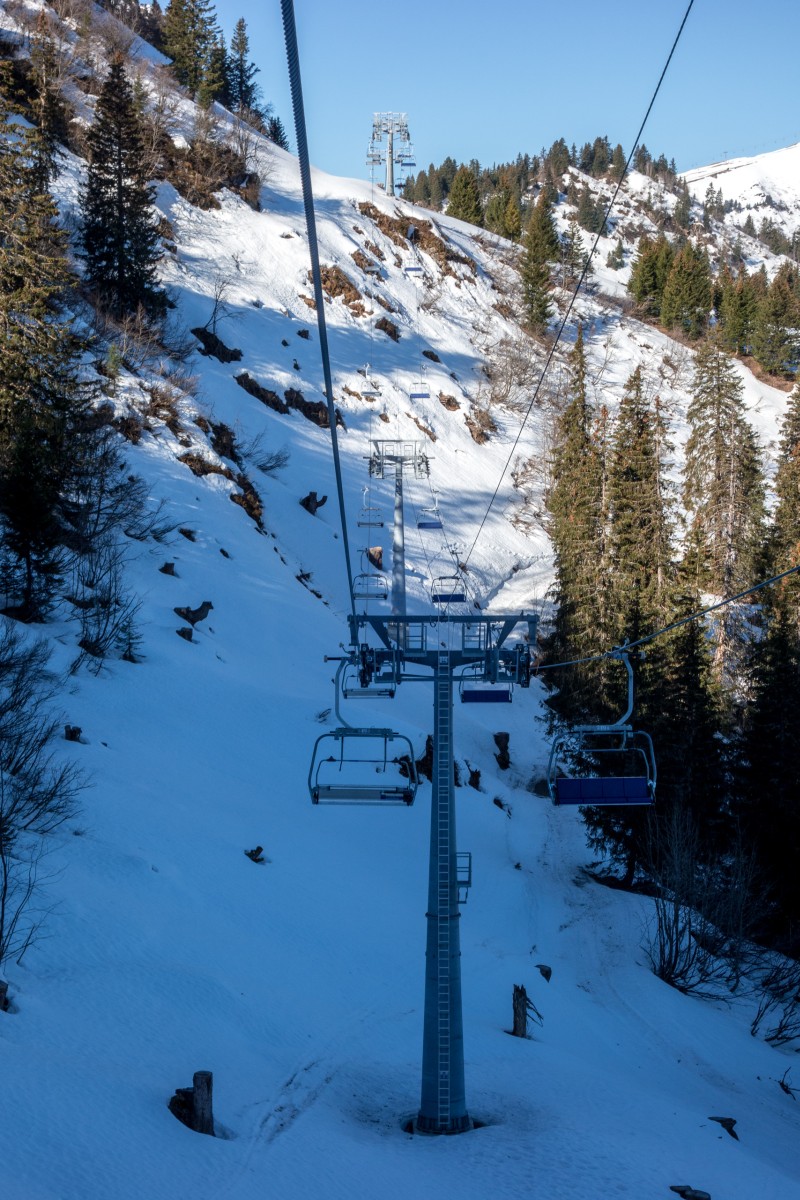 Sesselbahn Conche-Mi Laouissalet, April 2017