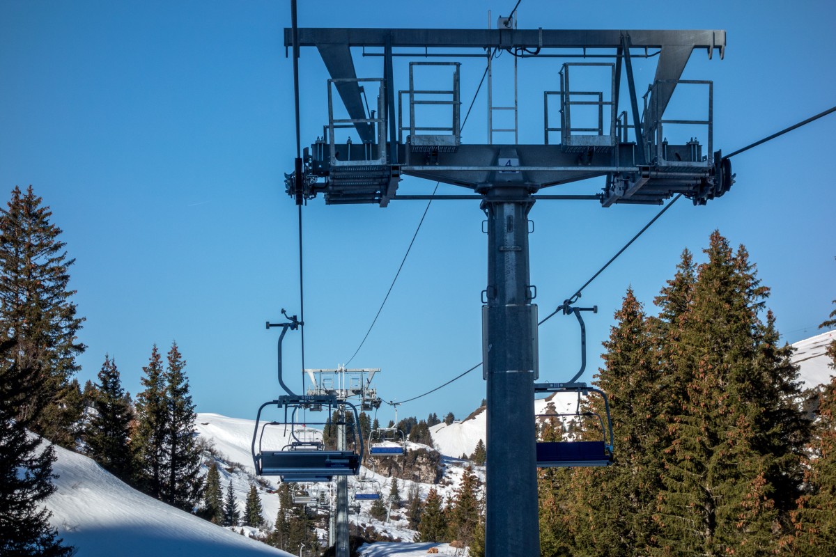 Sesselbahn Conche-Mi Laouissalet, April 2017