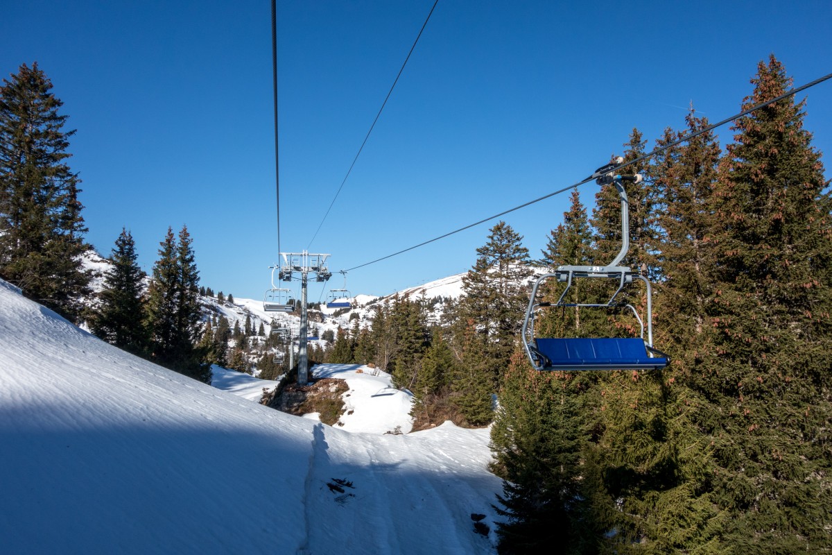 Sesselbahn Conche-Mi Laouissalet, April 2017