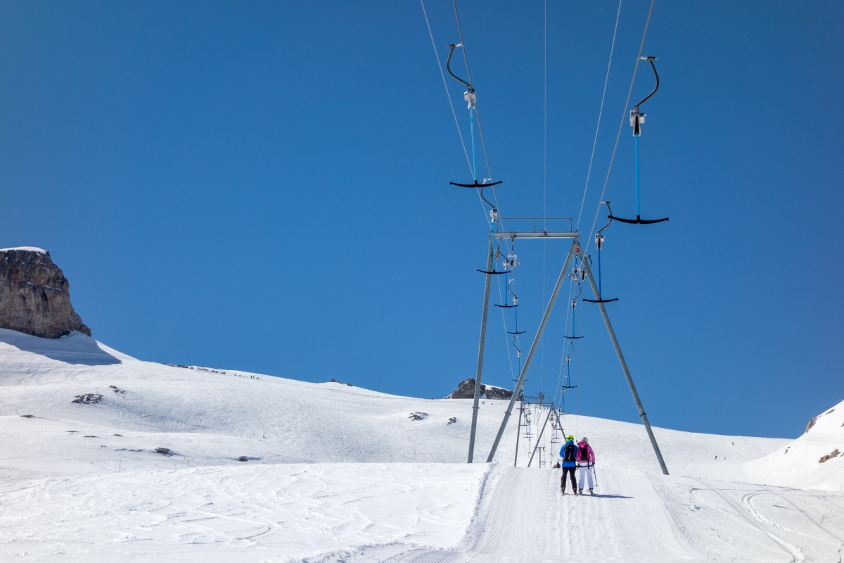 Schlepplift Quille du Diable, April 2017