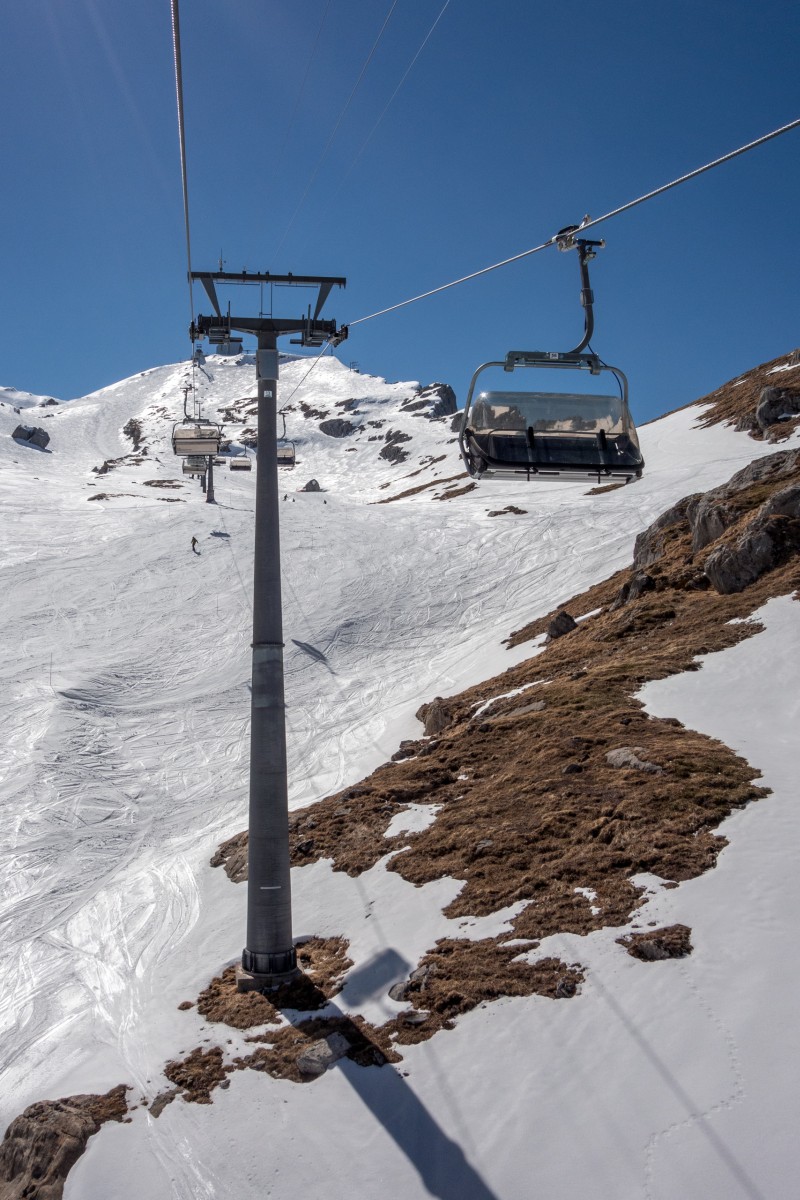 Sesselbahn Oldenegg-Cabane des Diablerets, April 2017
