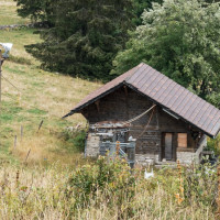 Talstation des Schlepplifts Bosse de Tête de Ran, August 2023
