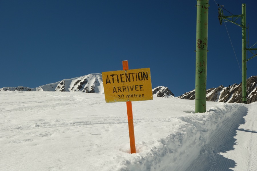 Schlepplift Parchets 1, März 2014